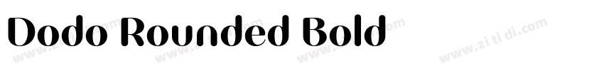 Dodo Rounded Bold字体转换